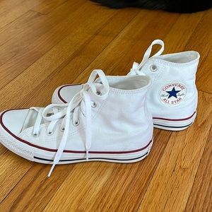 Size 6.5 Women’s white High-top Converse Chuck Taylor All-star Sneakers